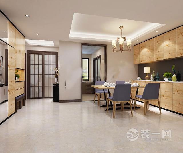 寻求充满诗意的生活 158平米简约中式风格装修效果图