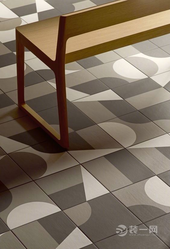 总是一种颜色太无聊 9款超艺术多彩地砖拼接效果图